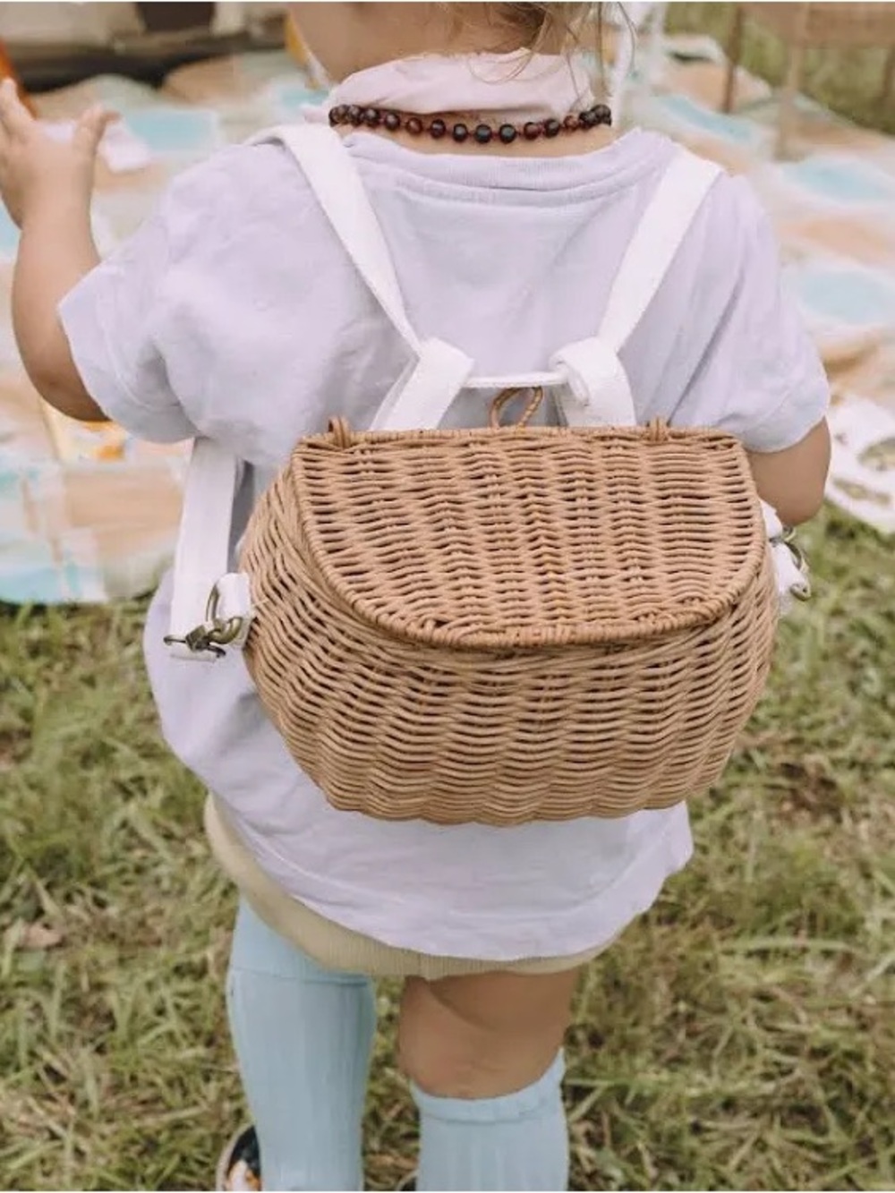 Toddler Rattan Basket - Olli Ella Mini Chari Bag